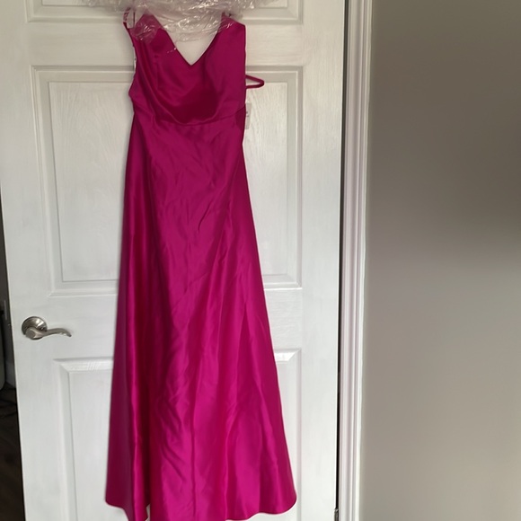 Satin Spaghetti Strap A-Line Dress Size 12 - Picture 5 of 5